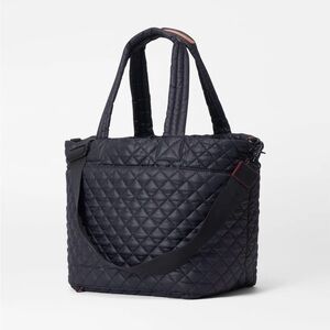 MZ Wallace Black Quilted Travel Tote Bag